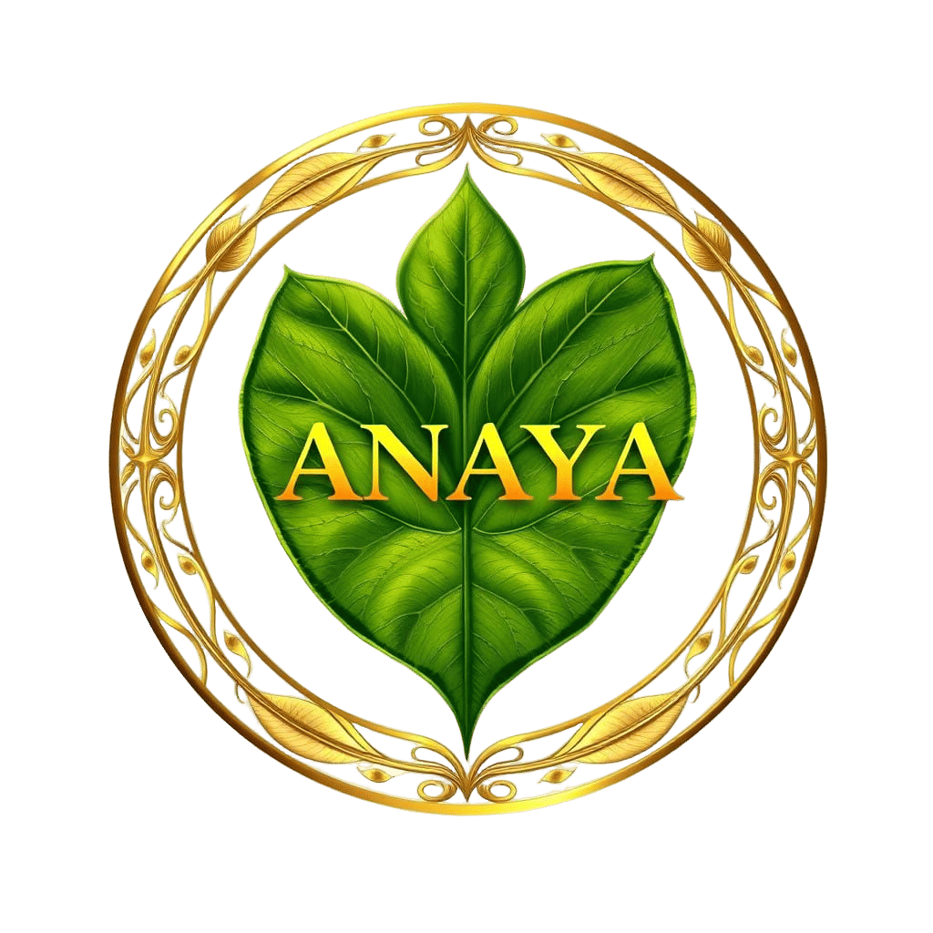 Sleek Green Leaf Logo in Golden 3D Style with Organic Edge P...
