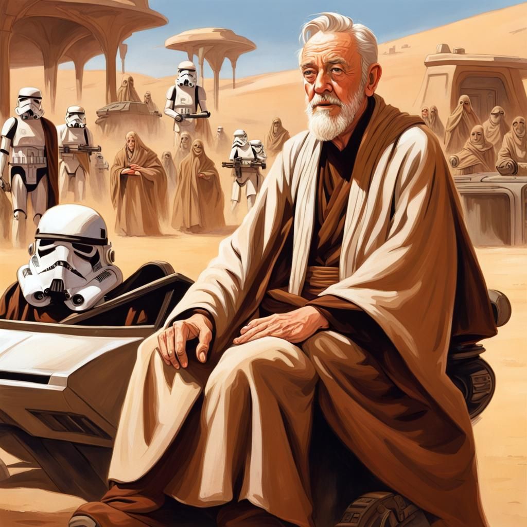 Obi-Wan Kenobi on Tatooine: Star Wars Concept Art