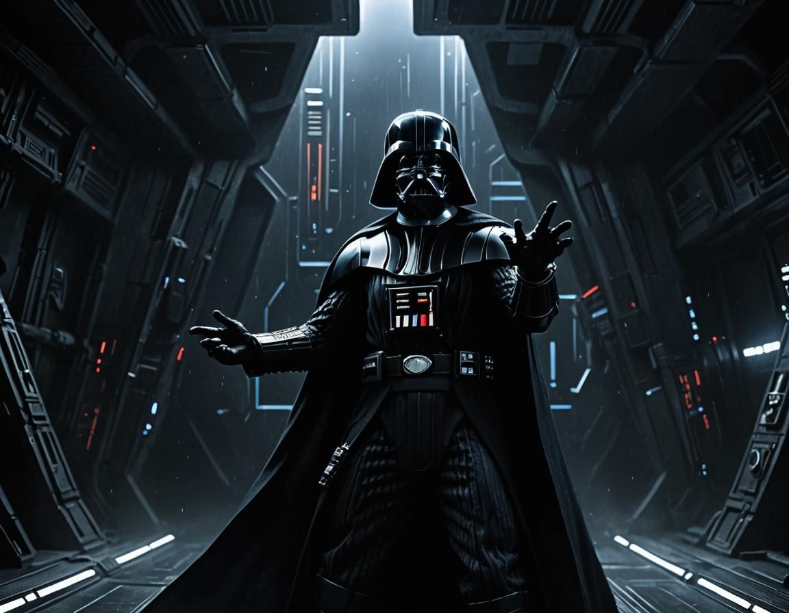 Darth Vader's Force Choke in Sci-Fi Art