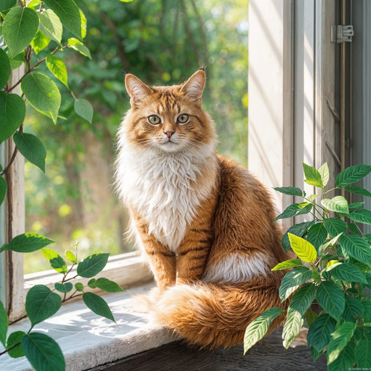 Кошка у окна