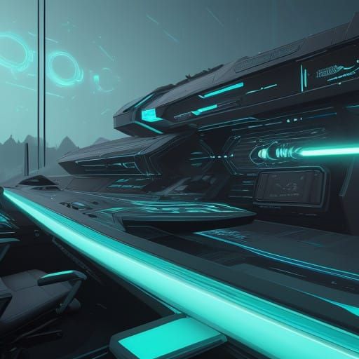 Cyberpunk Lightsaber Hilt with Viridian Counterpart