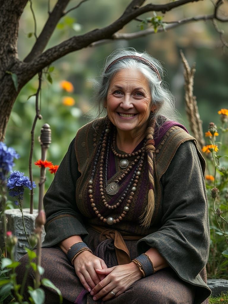 Kind Village Elder Near Elemental Garden