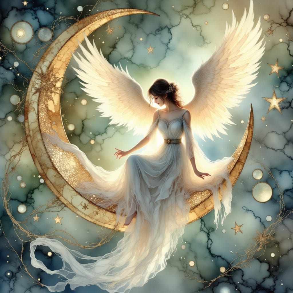 <lora:Light and Lace-Flux:1.0> <lora:Alcohol Ink Splash:1.0>...