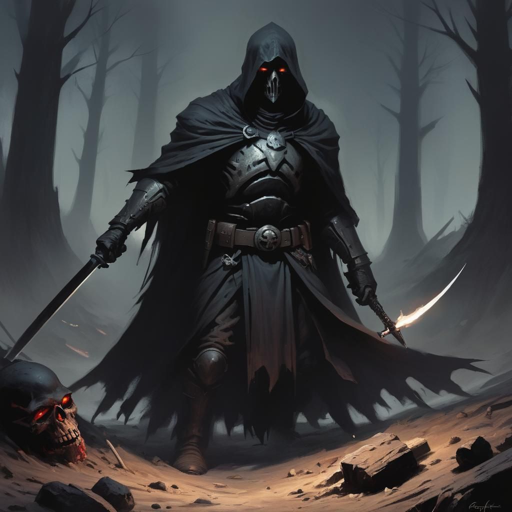 Eerie Grimdark Fantasy Art