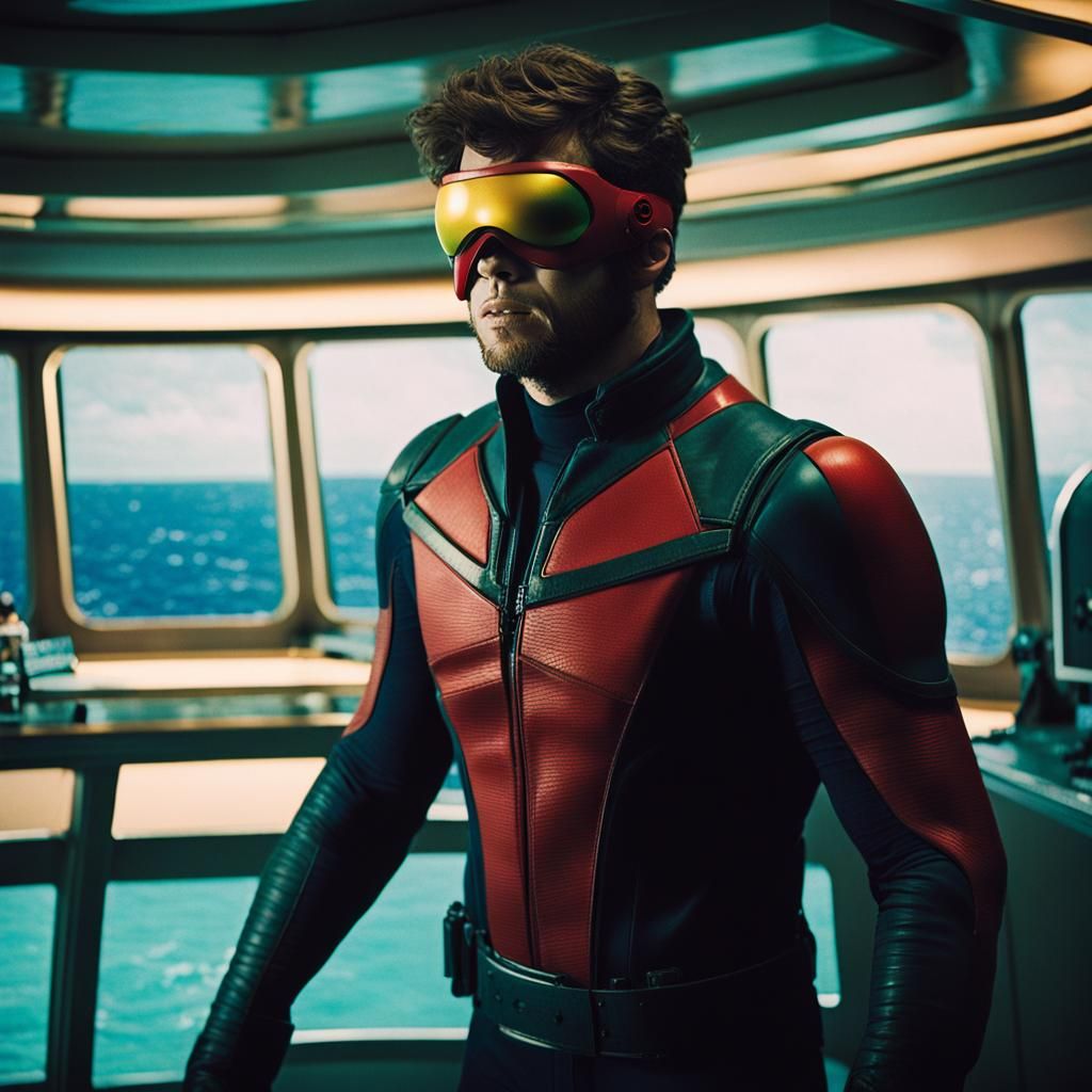 Cyclops on Cruise Ship: Cinematic Film Still
