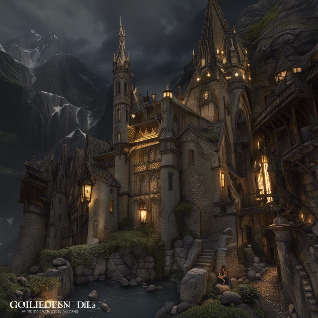 King Arthur and Knights in Battle, Detailed Matte Painting