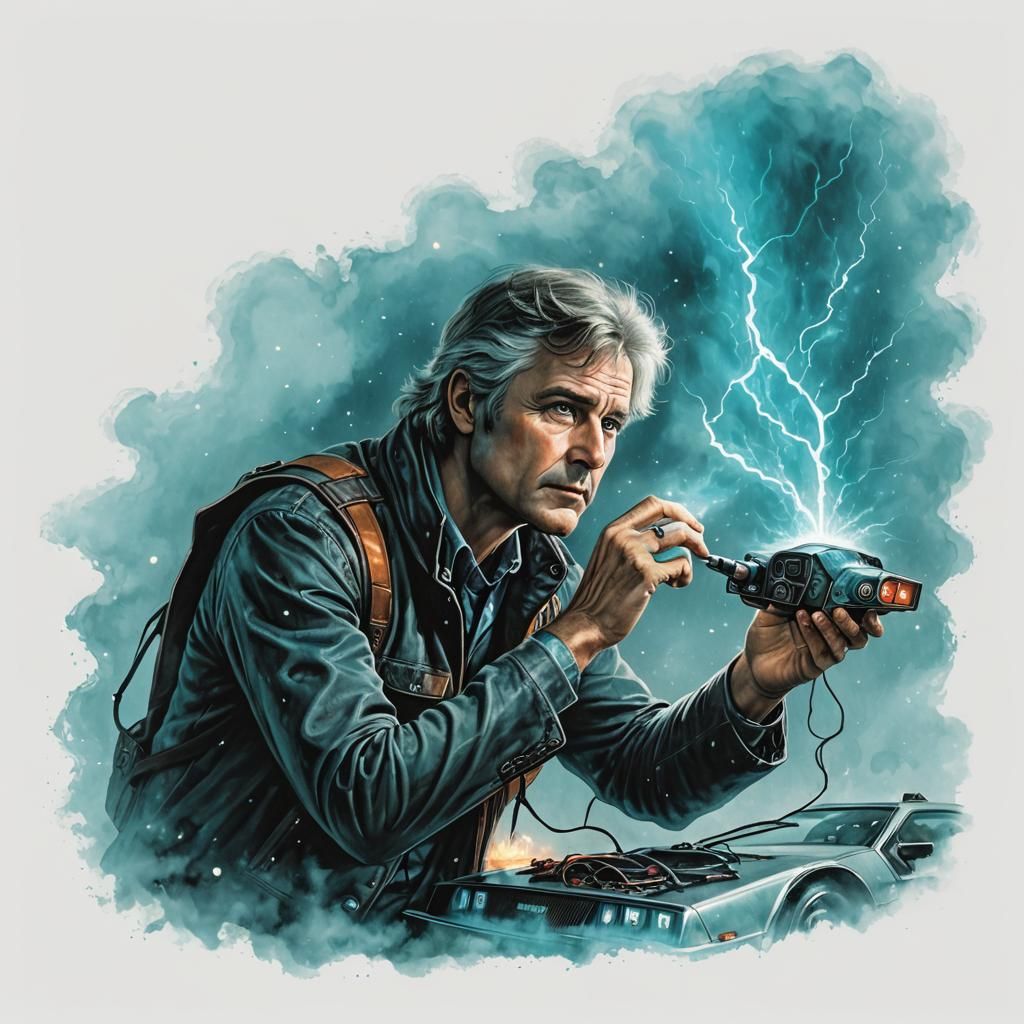 Mysterious DeLorean Emerge from the Fog of Time