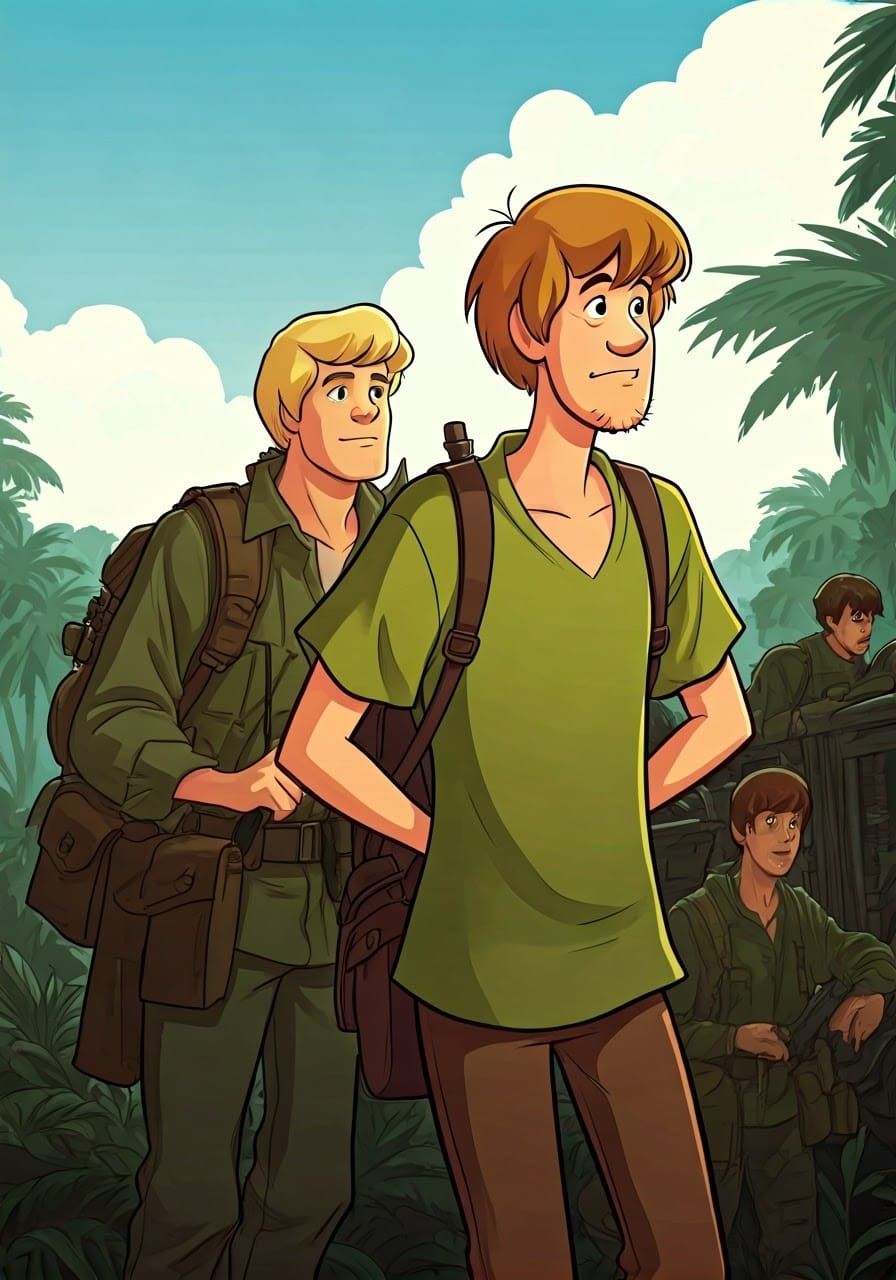 Fred and Shaggy in Vietnam War Era