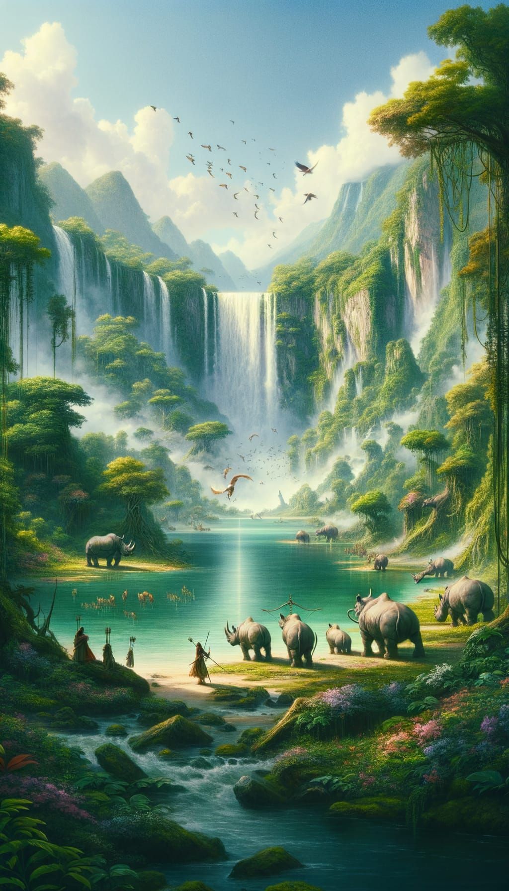 Rhino Waterhole (1/2)