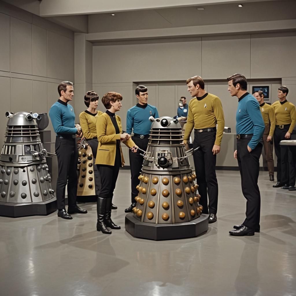 Star Trek Crew Meets a Dalek