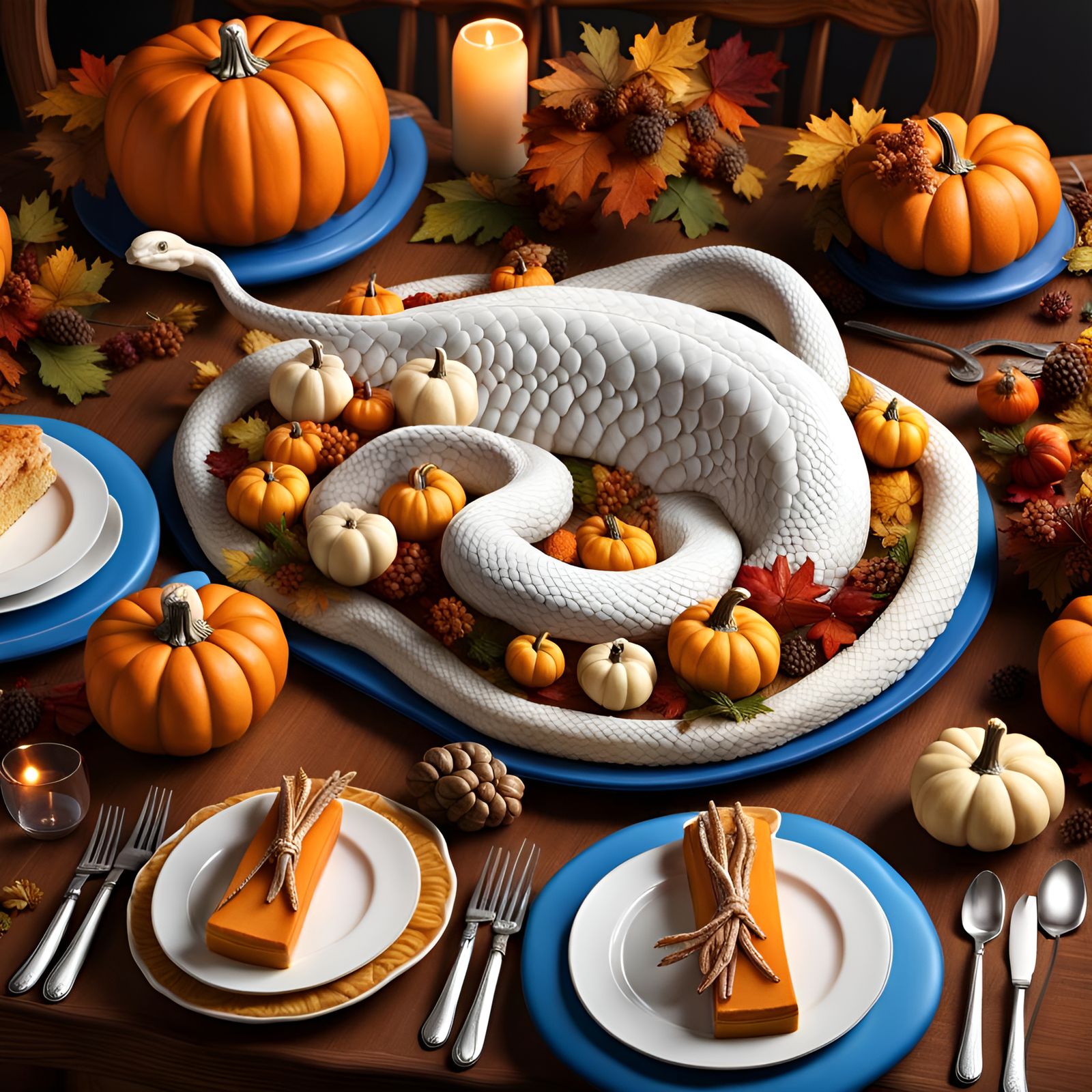 Snake Ate the Turkey so We Are Just Having Pie