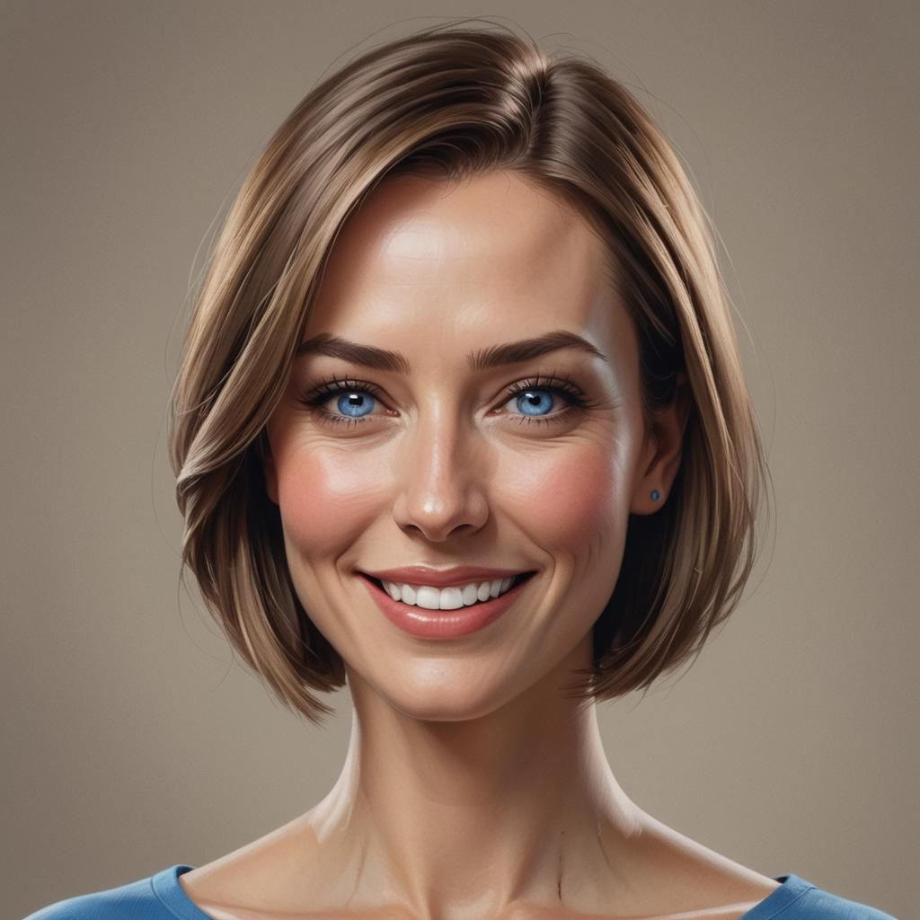 Beautiful Woman Portrait in Hyperdetailed Digital Art