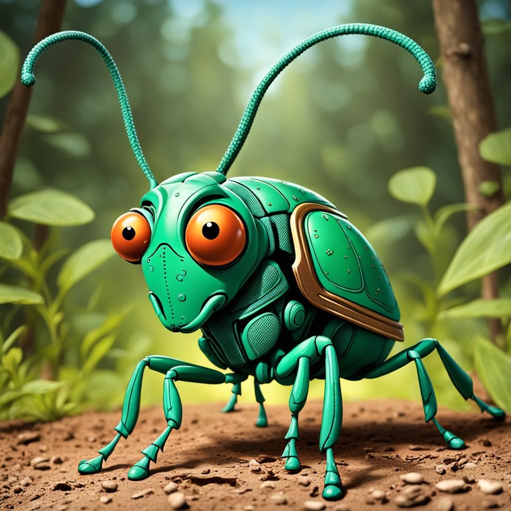 Cartoon Boll Weevil Searching for a Home