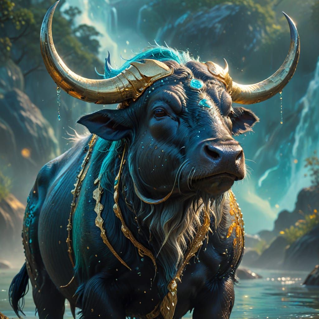 Majestic Water Buffalo, Master of the Depths