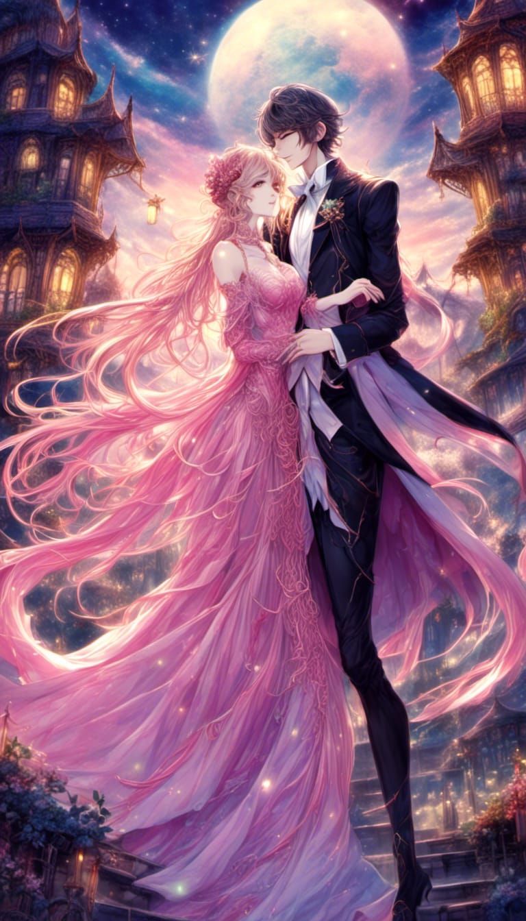 Elf Princess Dance Proposal in Anime Style