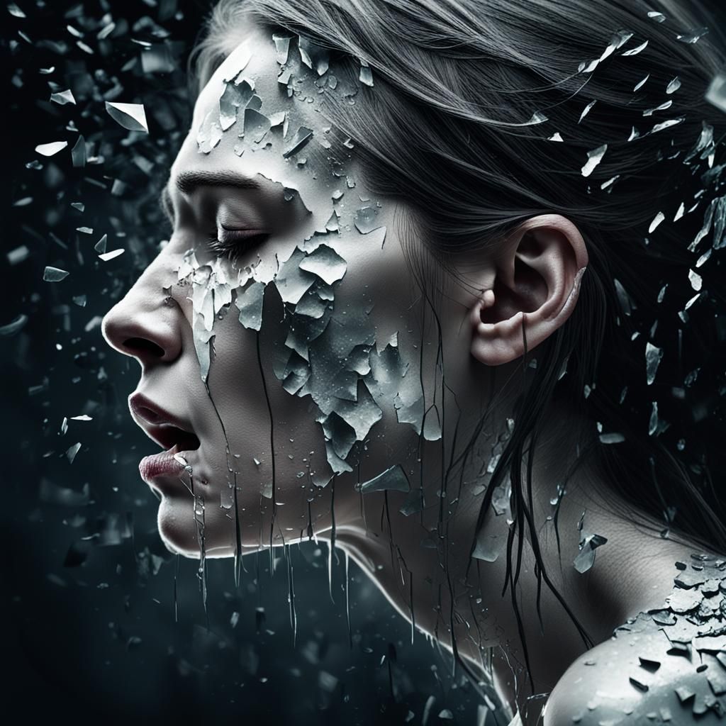 Shattered Dreams: A Melancholic Portrait of Loss