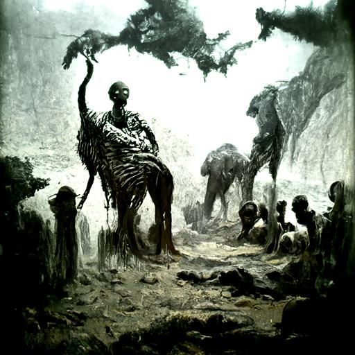 Horrific Africa: Engraving and Digital Painting