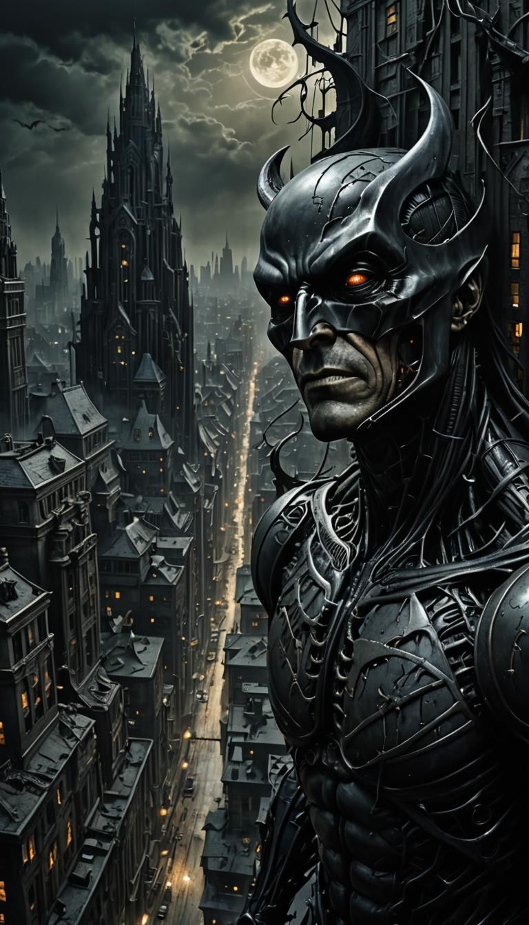 Bruce Wayne's Gothic Surreal Nightmare in Gotham