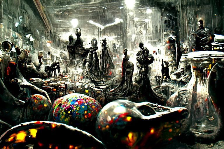 Creepy Birthday Party in Renaissance Horror Style