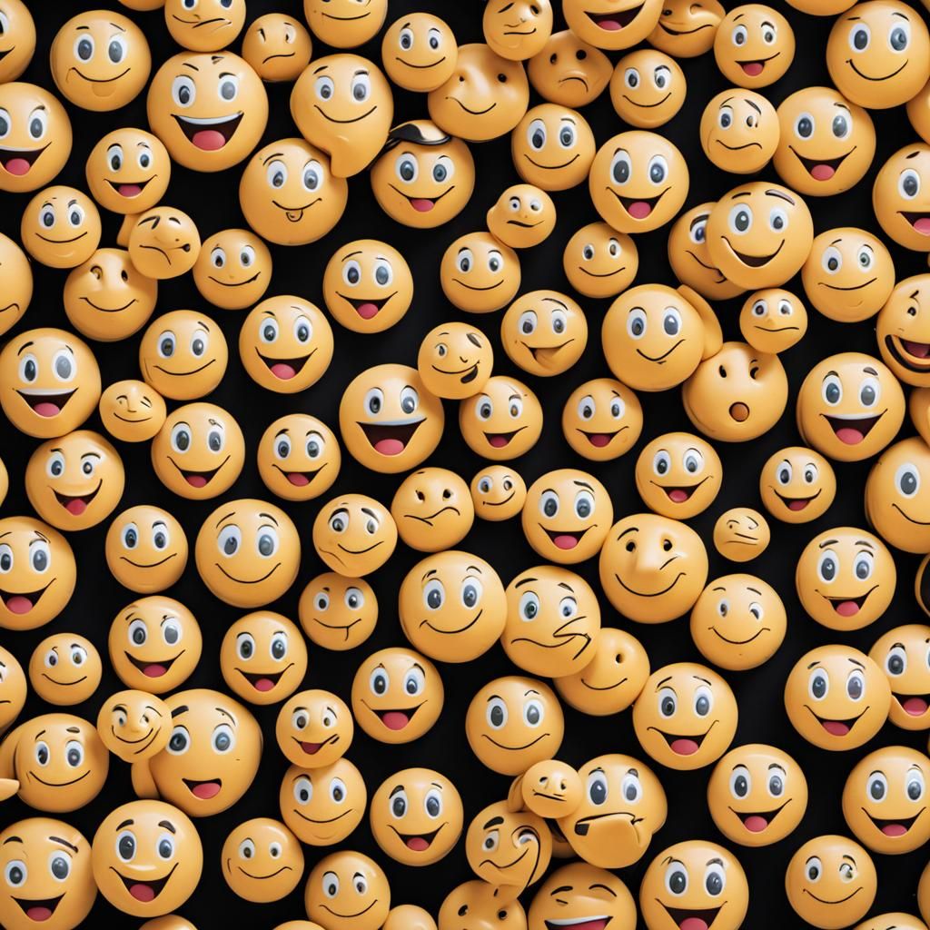 Collection of Simple Yellow Smiley Faces