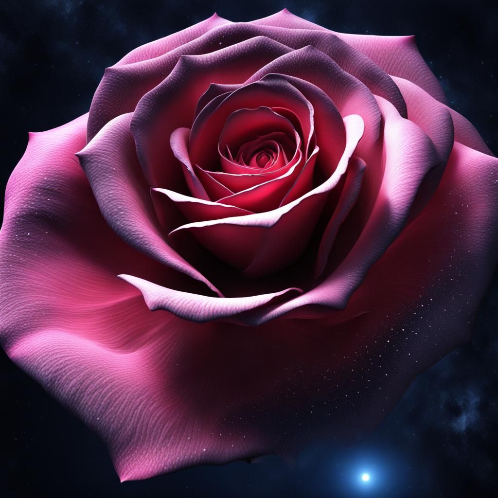 Space Rose in 4K Graphics