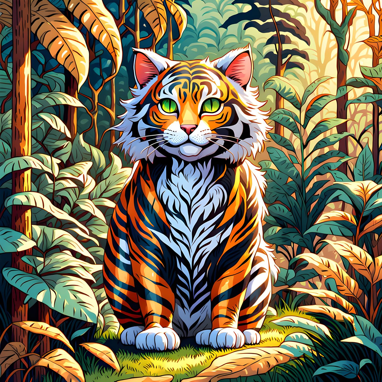 Tiny Cat Dressed as a Tiger