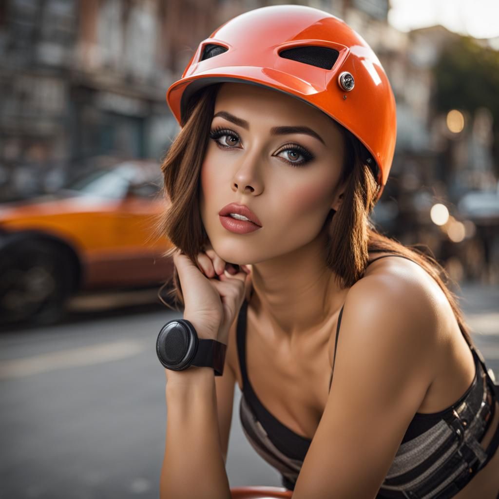 Girl in Bikini Looking Back