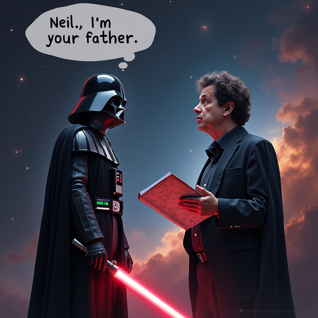 Darth Vader Confronts Neil deGrasse Tyson in Space