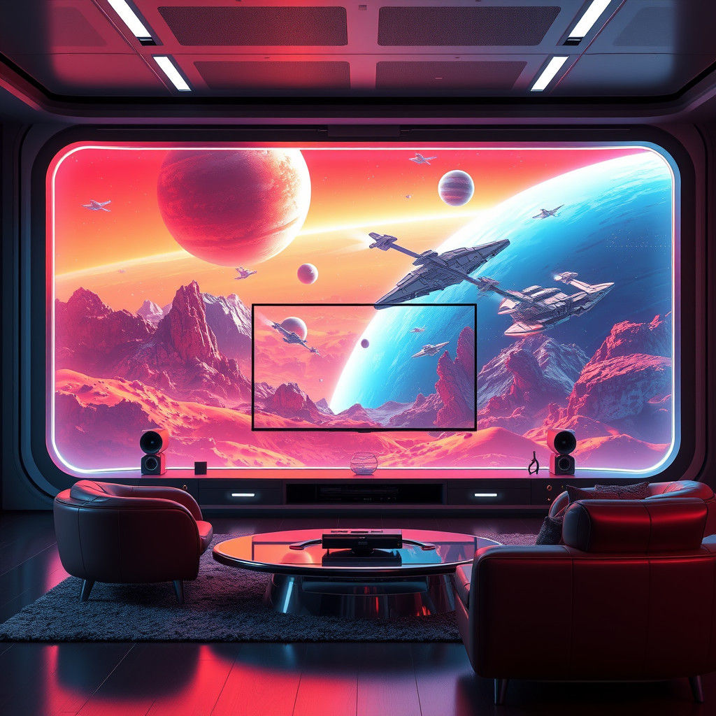 Futuristic 3D Holographic Television Display