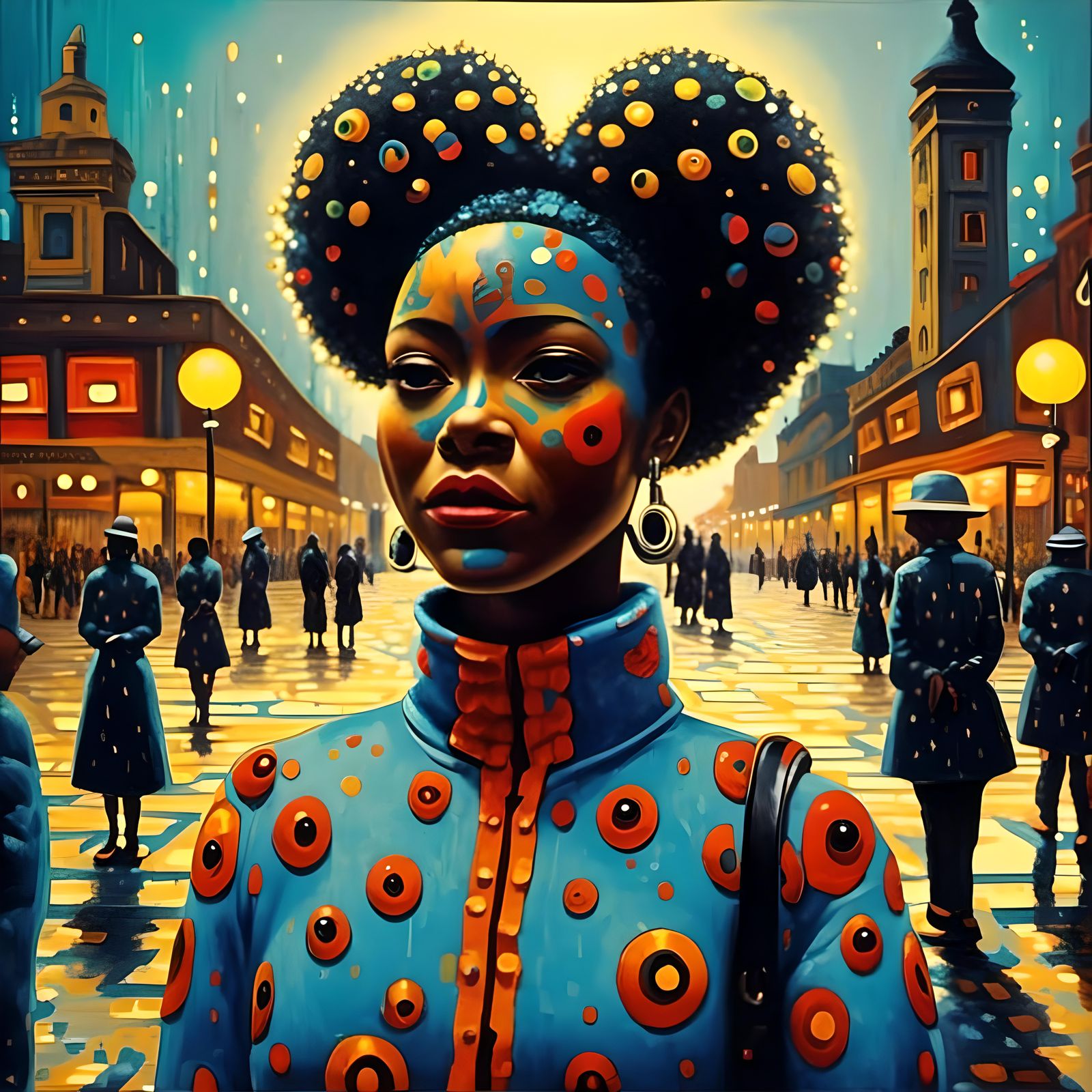 Sadness Among Joy: Surreal 3D Render