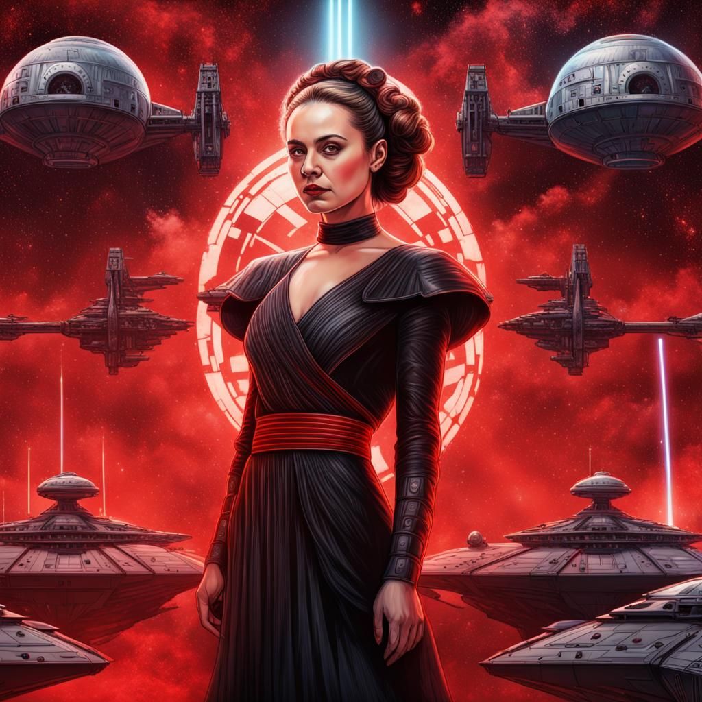 Empress Amidala in Astral Star Wars Illustration