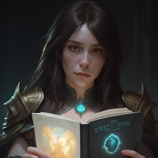 Sophie Foster Reading: Detailed Artstation Portrait