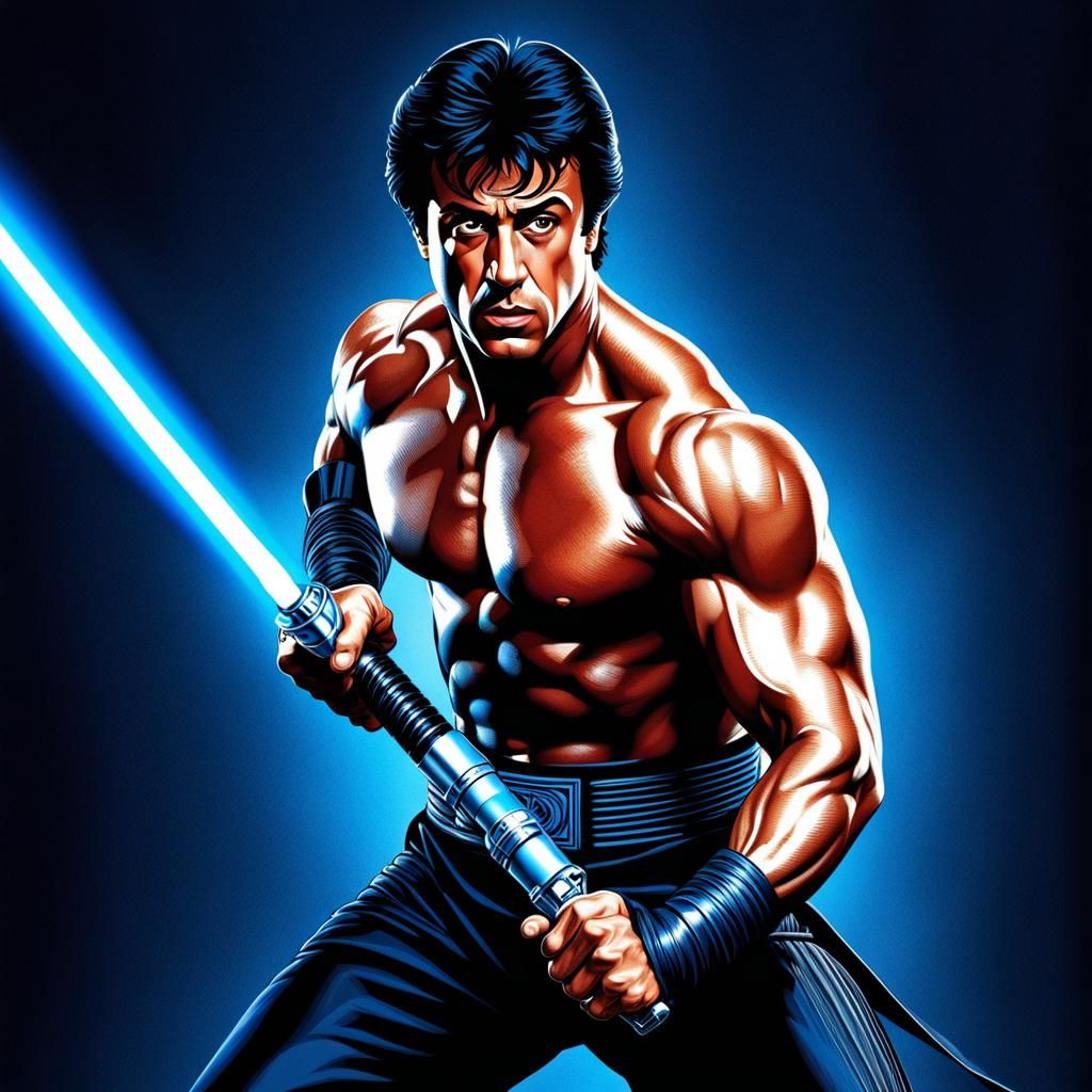 Master Balboa constructs new lightsaber