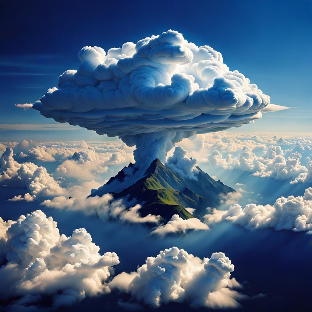 Surreal Cloud Creatures in Dreamscape