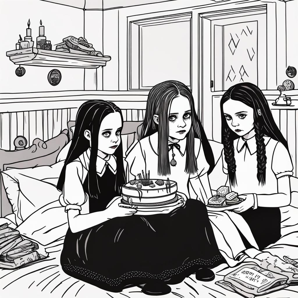 Horror Icons: Sleepover Party with Wednesday, Carrie, Samara
