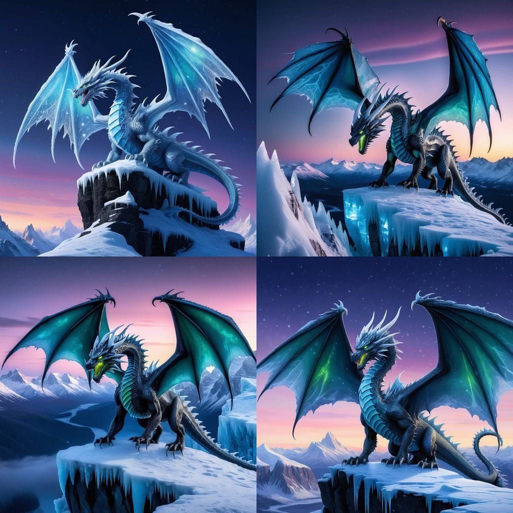 Majestic Ice Dragon