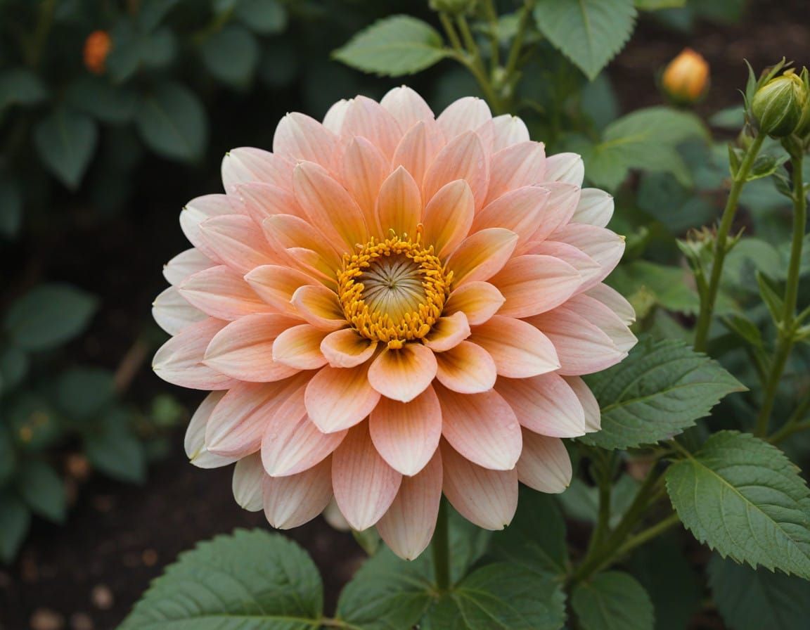 Vibrant Floral Bloom in a Cyberpunk Aesthetic