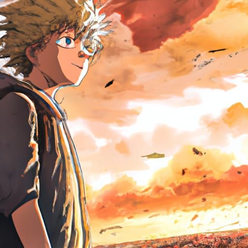 Anime Key Visual: Bakugo in Ghibli Style