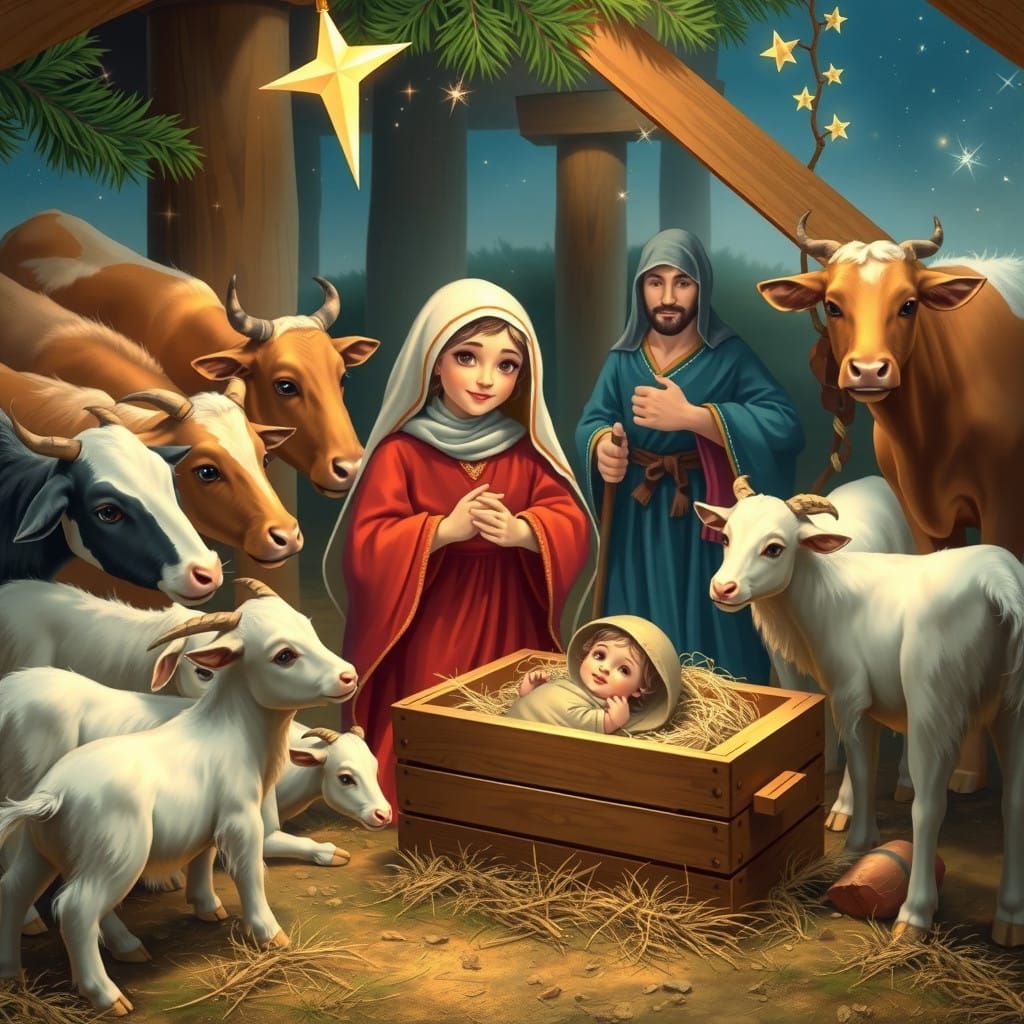 Ancient Family Celebrates Birth of Baby Jesus in Vibrant Nat...
