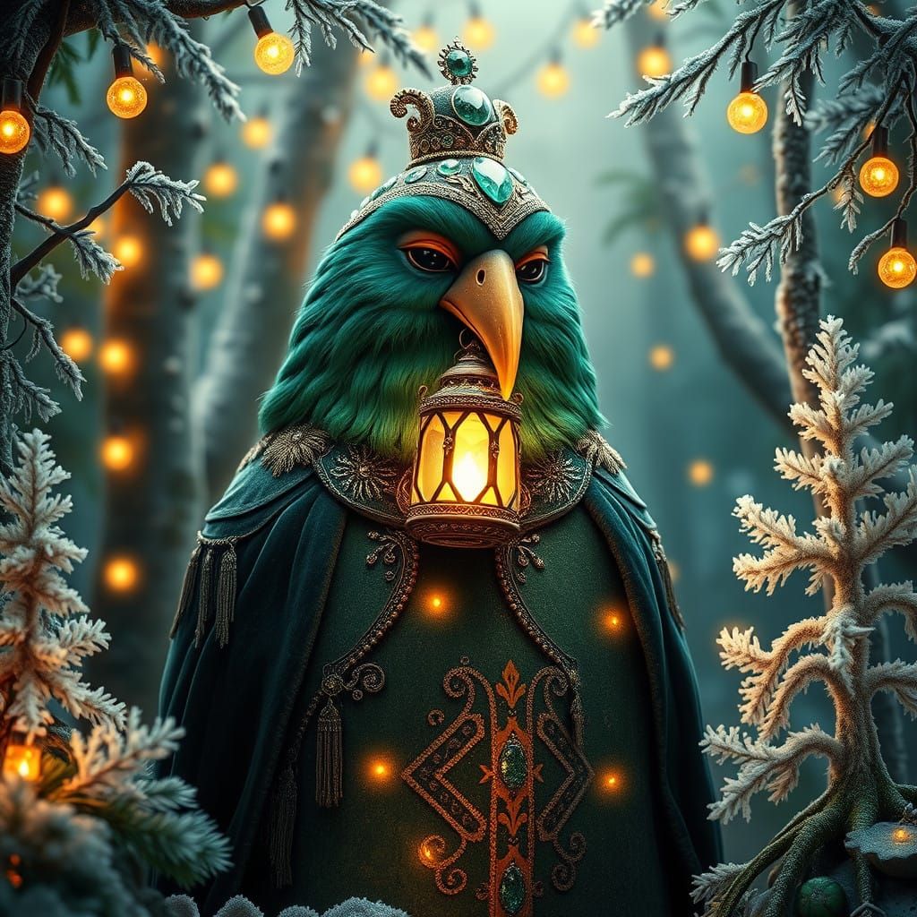 A Majestic Christmas Gonk in Winter Wonderland