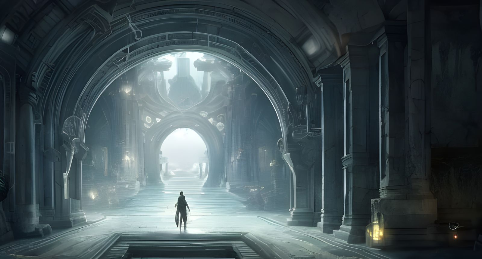 Prismatic Portal: Epic Digital Matte Painting