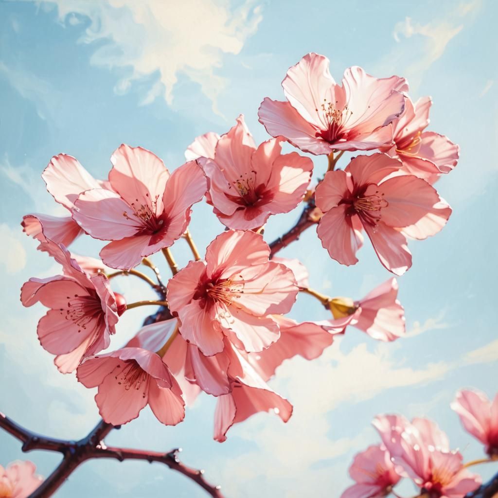 Golden Metal Woman in Surreal Oil Painting