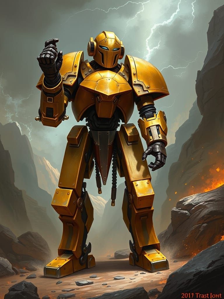 Warforged Robot Ready for Battle