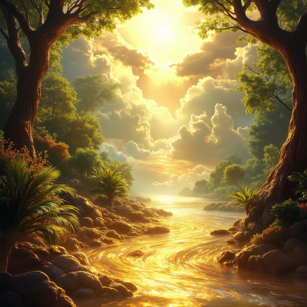 Ethereal Heaven: A Paradise of Peace and Light