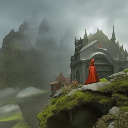 Little Red Riding Hood: Detailed Matte Art Deco