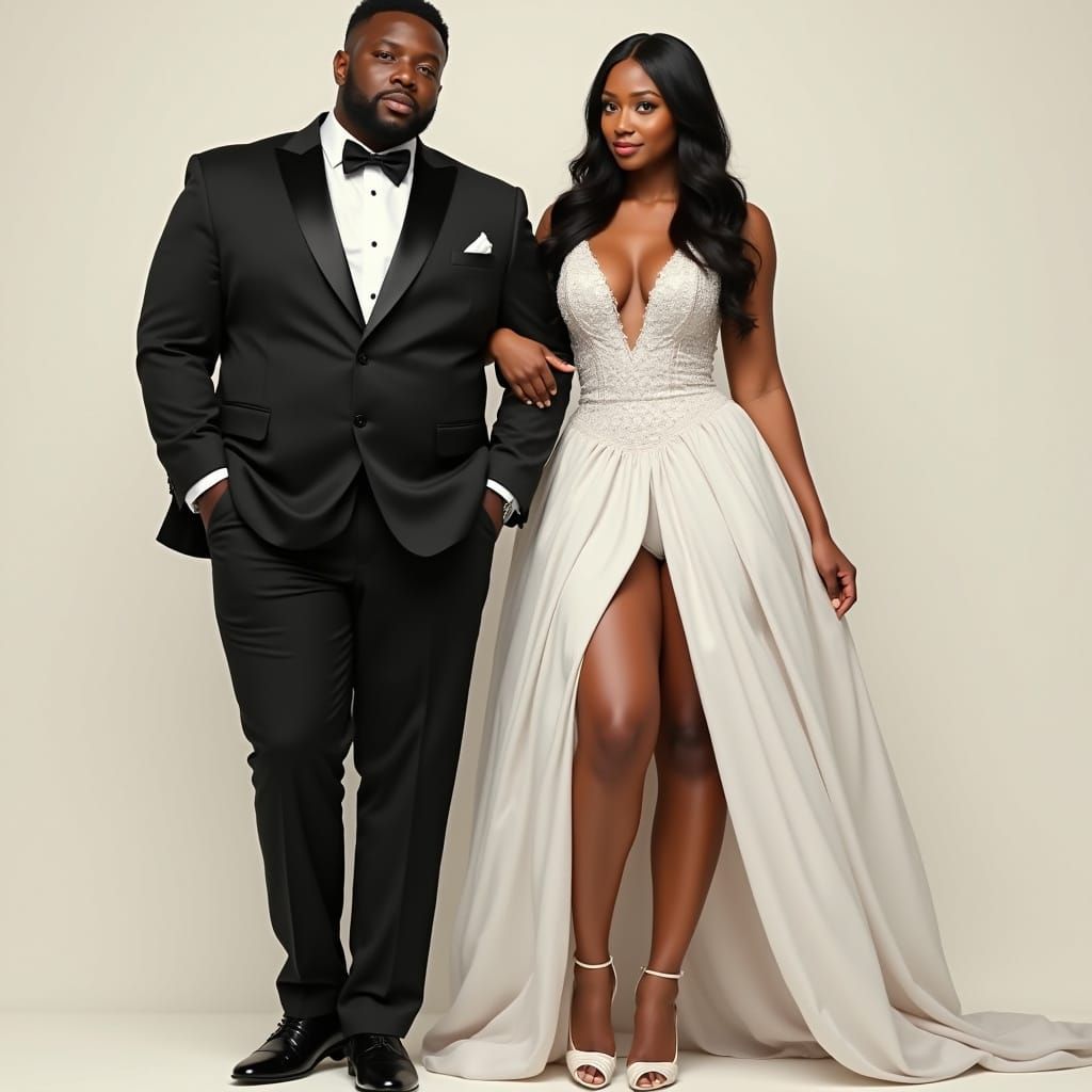 Elegant Couple Portrait in Contemporary Style