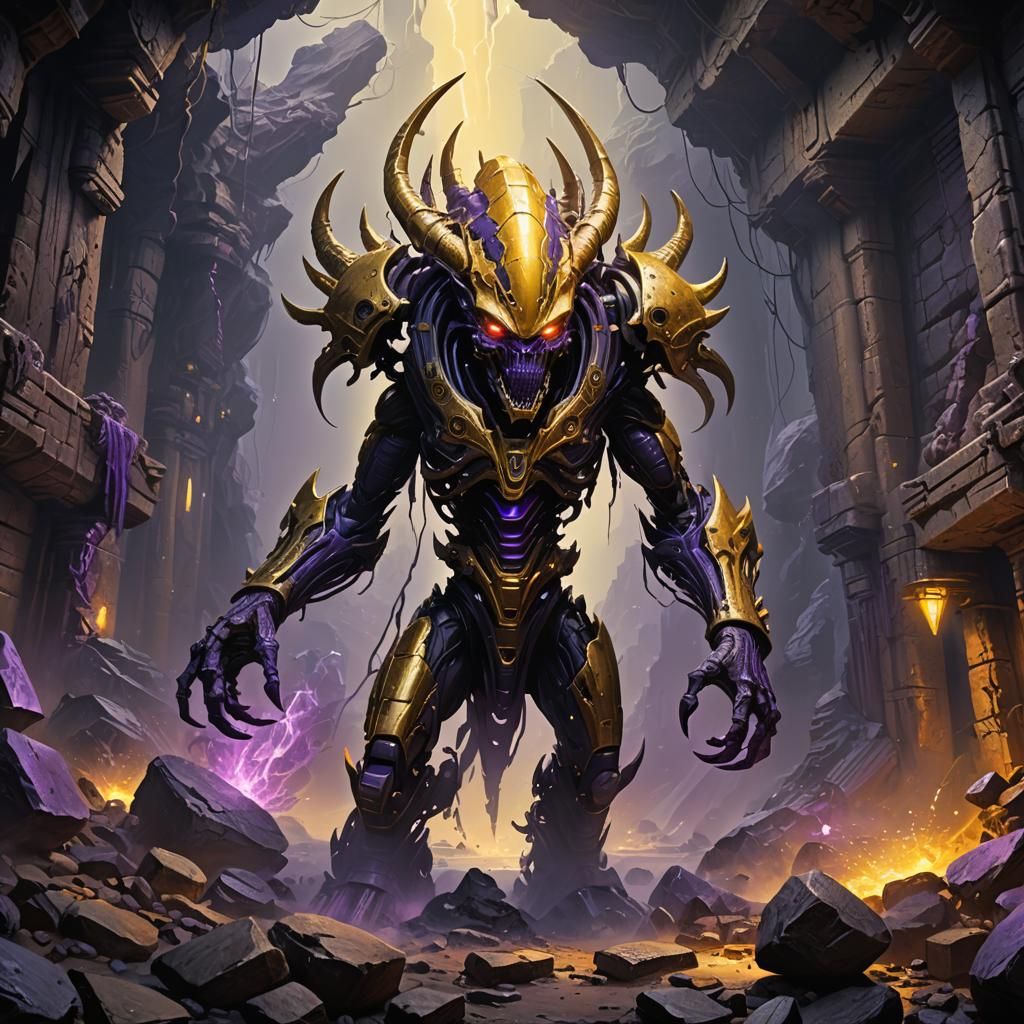 Alien Mauler Invasion: Dark Fantasy Concept Art