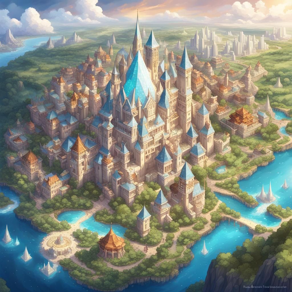 Diamond Kingdom: Fantastical City Concept Art