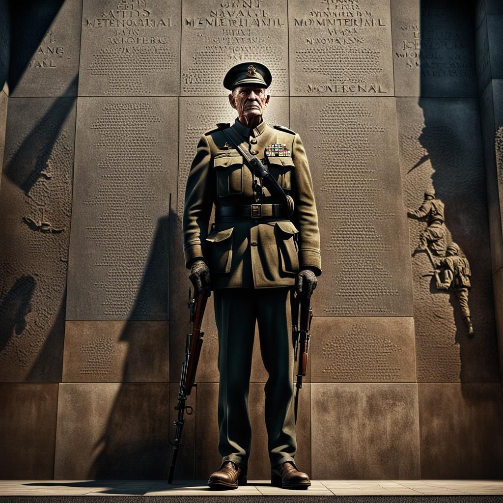 Veteran's Shadow: A Digital Matte Painting