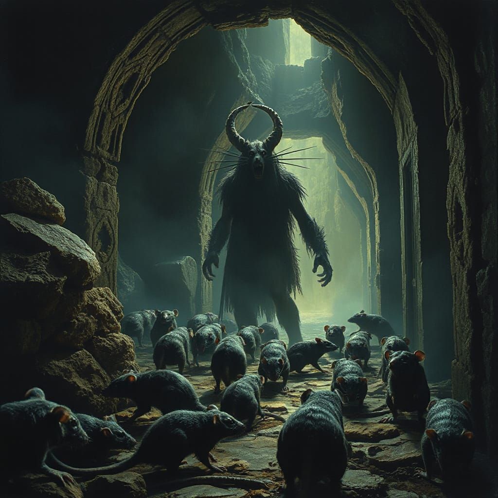 Gigantic Rats in Saruman's Mystical Dungeon